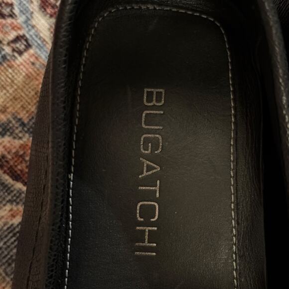 Bugatchi Men\'s Black Leather Loafer Slip On Comfort B100C01 Size 9 main image 4